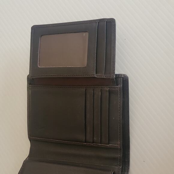 Beatiful Bean Pole bifold leather wallet  beige brown - Picture 11 of 13